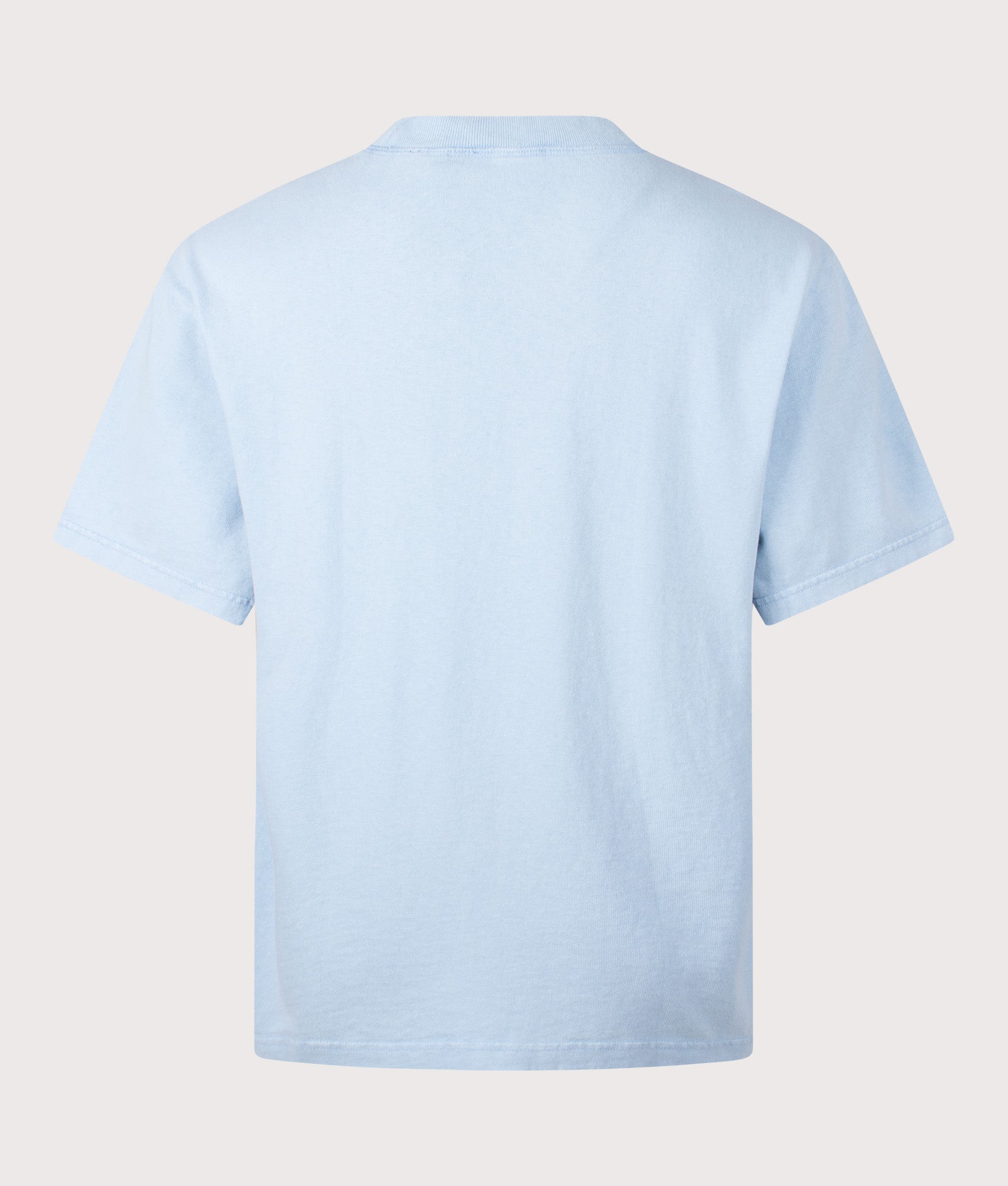 Oversized Fit Honor Washed T-Shirt in Powder Blue | 100% Cotton | Axel Arigato | EQVVS | Back shot 