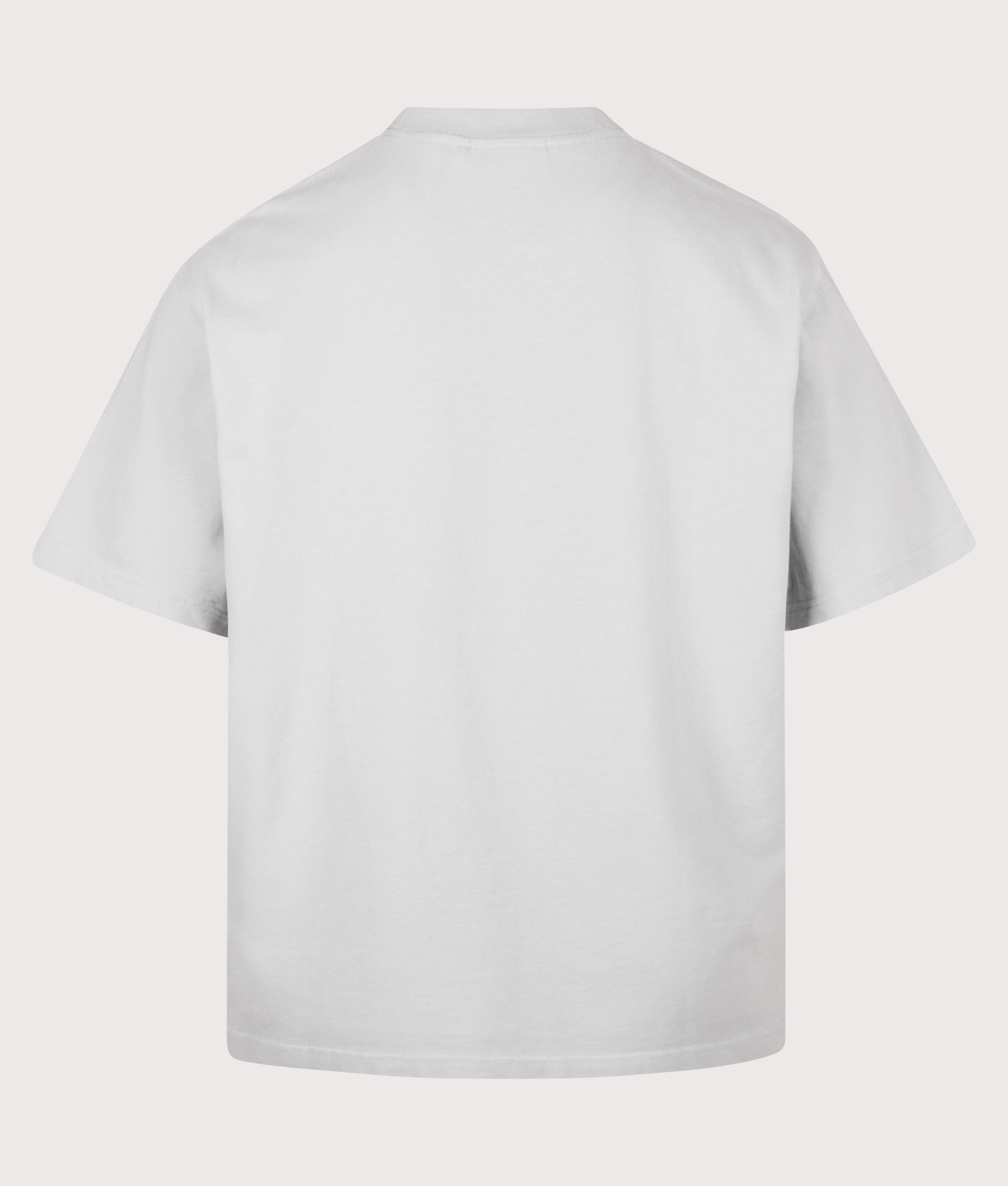 Axel Arigato Oversized Fit Trace T-Shirt in Stone Blue at EQVVS Menswear. Back shot.
