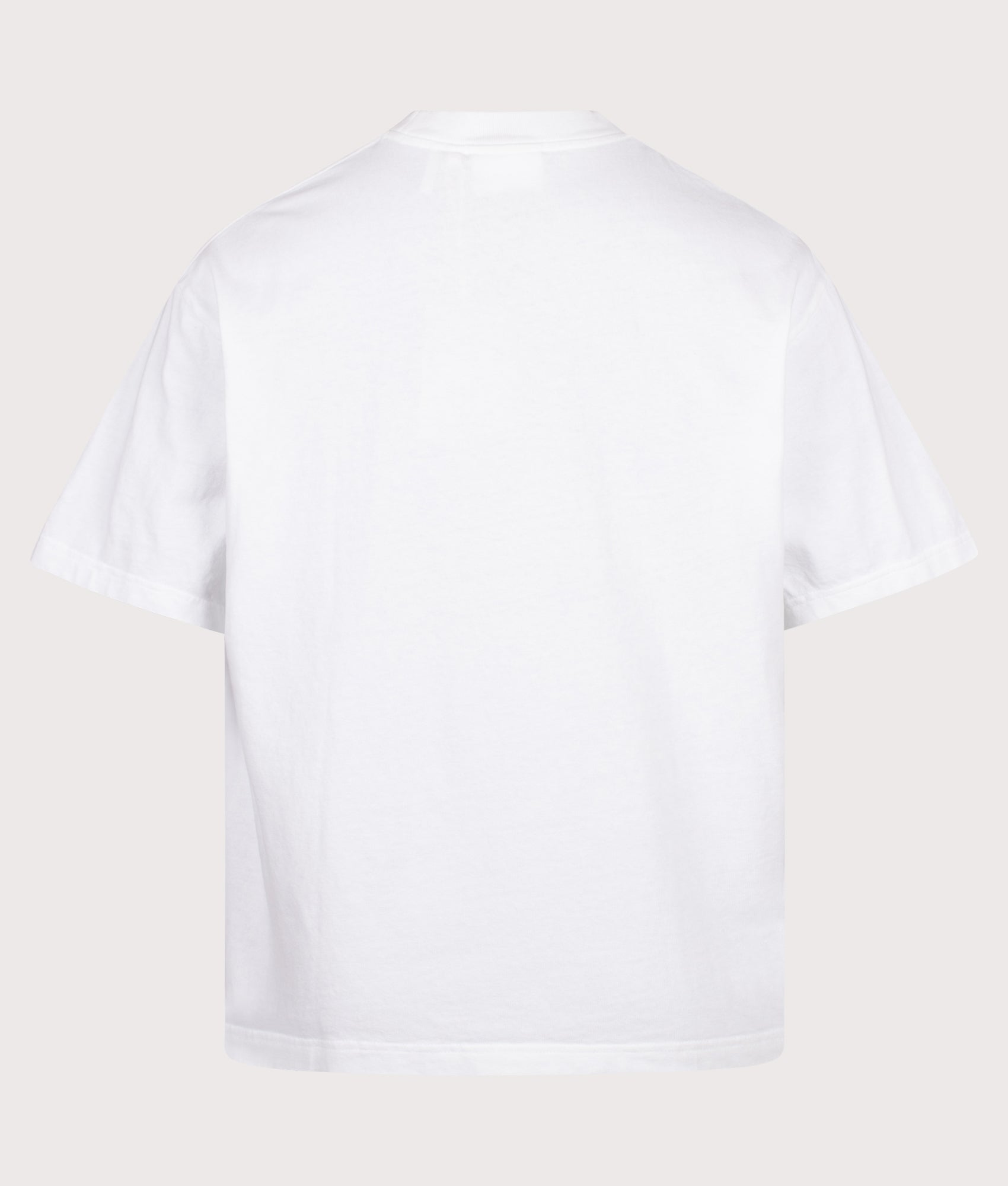 Axel Arigato Oversized Fit Curb T-Shirt in White at EQVVS Menswear. Back shot.