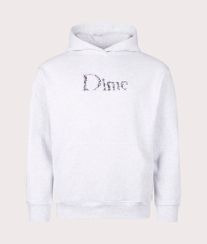 Classic Skull Hoodie in Ash by Dime MTL. EQVVS Front Angle Shot.