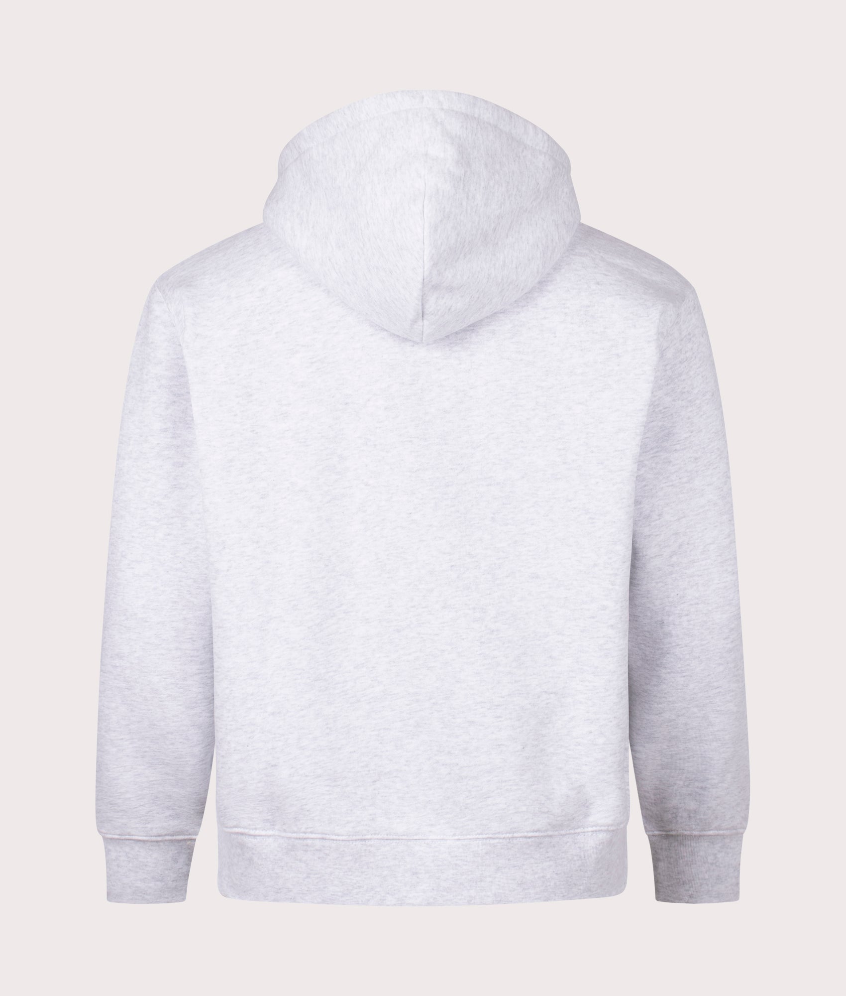 Cursive Small Logo Zip Through Hoodie in Ash by Dime MTL. EQVVS Back Angle Shot.