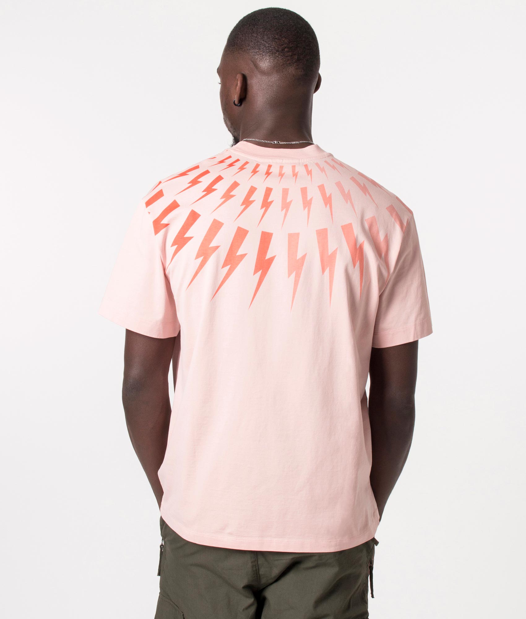 Degrade'-Fair-Isle-Thunderbolt-T-Shirt-'Mpink/Mpink/Sun-Neil-Barrett-EQVVS