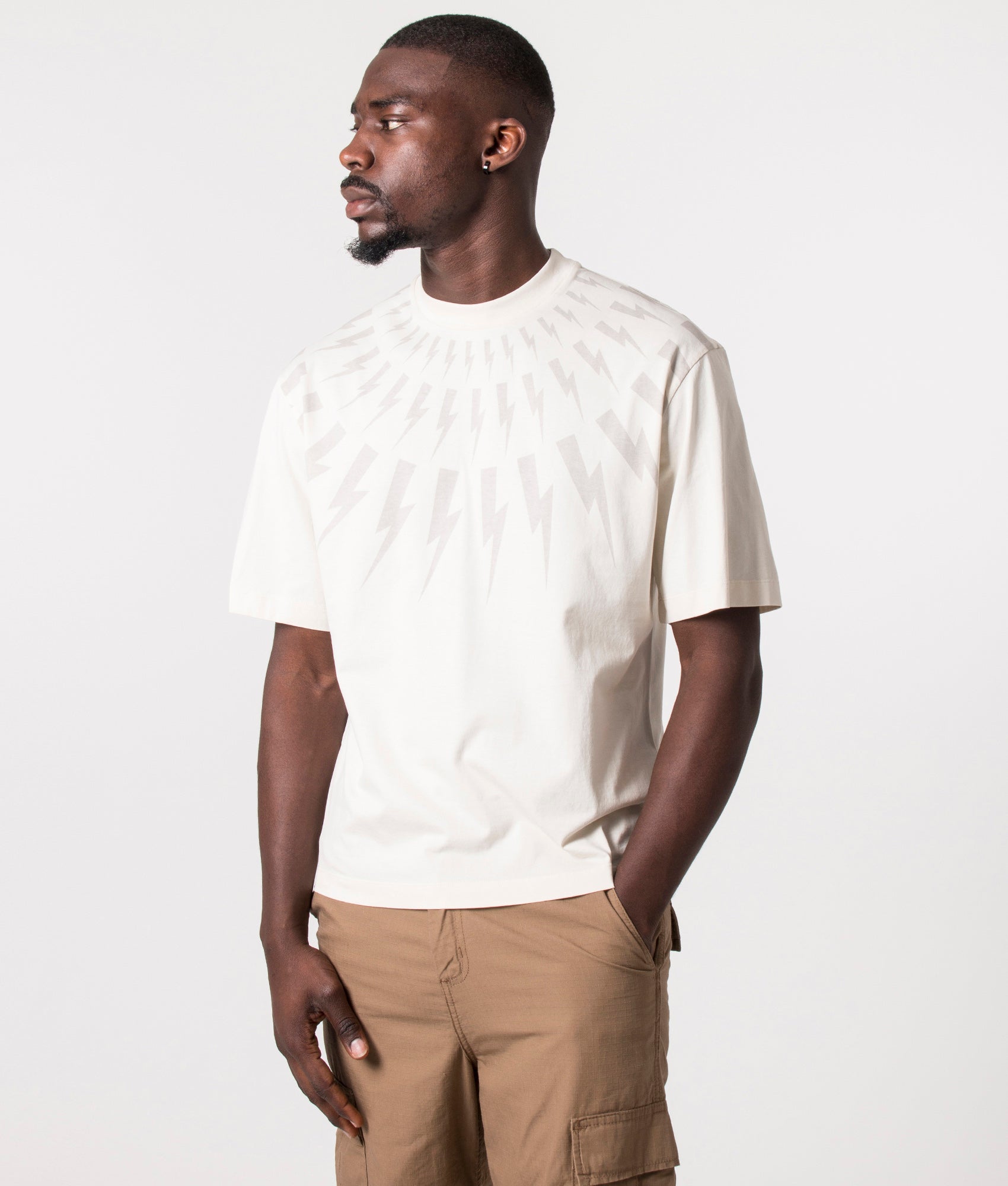 Fair-Isle-Thunderbolt-T-Shirt-Ivory/Dark-Ivory-Neil-Barrett-EQVVS