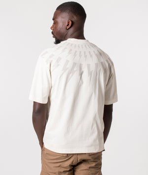 Fair-Isle-Thunderbolt-T-Shirt-Ivory/Dark-Ivory-Neil-Barrett-EQVVS