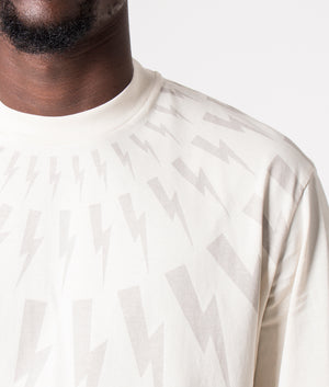 Fair-Isle-Thunderbolt-T-Shirt-Ivory/Dark-Ivory-Neil-Barrett-EQVVS
