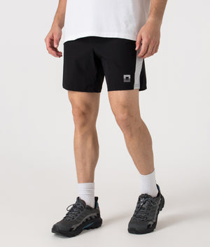 Zone Shorts by Reflect in Black/Grey. Shot by EQVVS. Front angled shot.