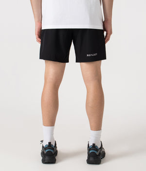 Zone Shorts by Reflect in Black/Grey. Shot by EQVVS. Back shot.