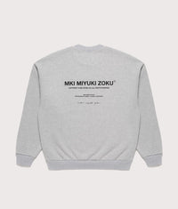 Oversized Design Studio Crewneck Sweatshirt: Grey 