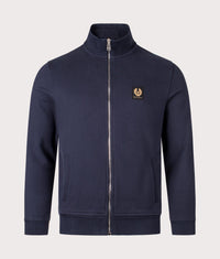 Reg Fit Belstaff Full Zip Sweatshirt: DKINK Dark Ink 
