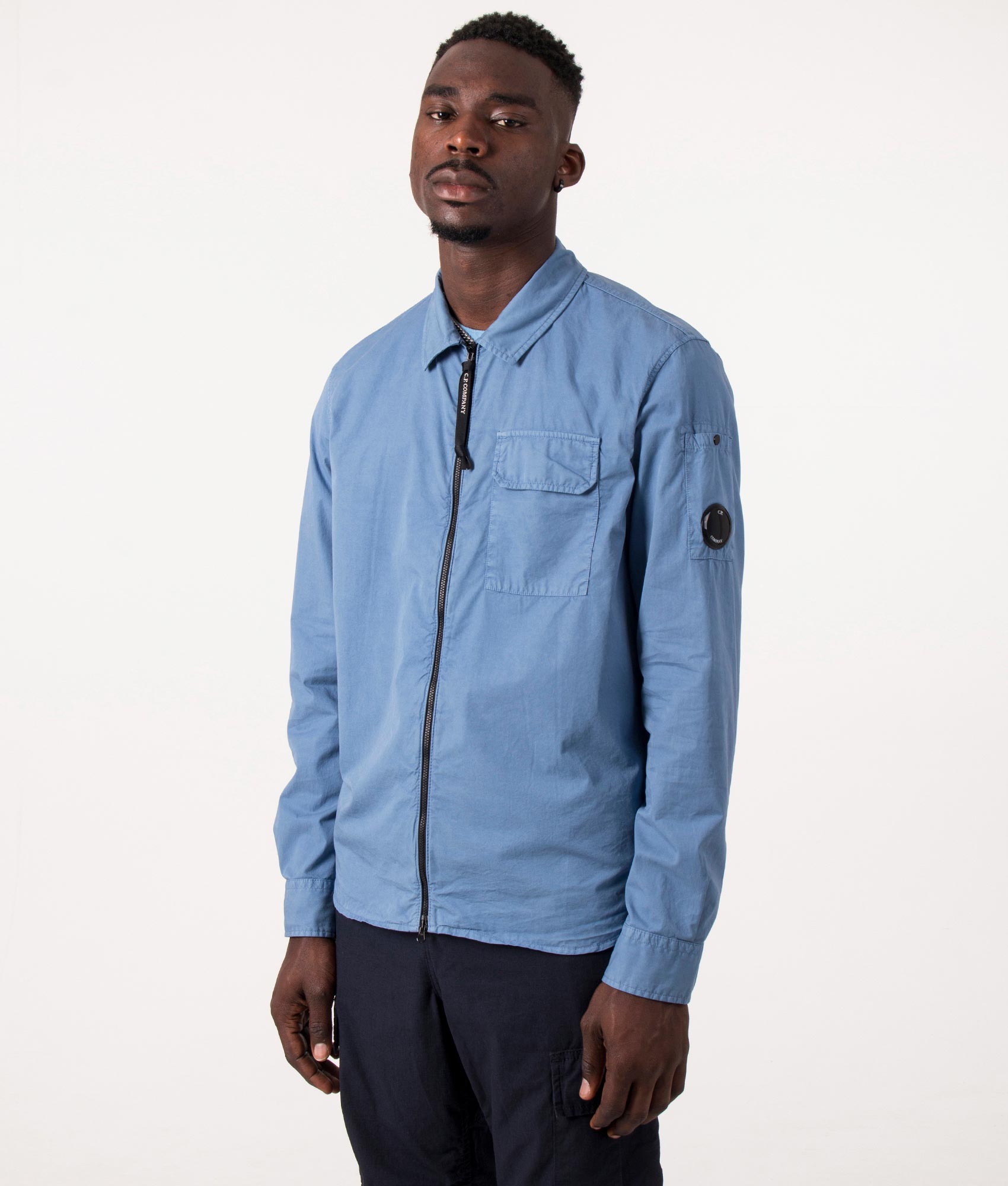 Gabardine Zipped Lens Overshirt