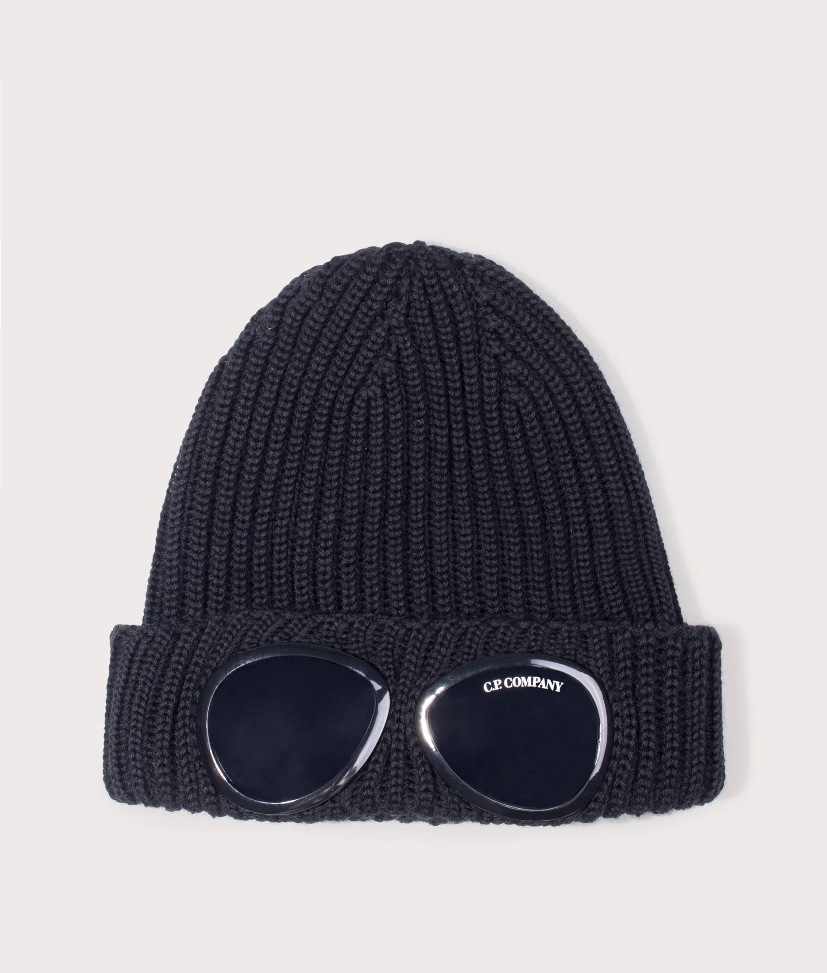 Extrafine-Merino-Wool-Goggle-Beanie-999-Black-CP-Company-EQVVS 
