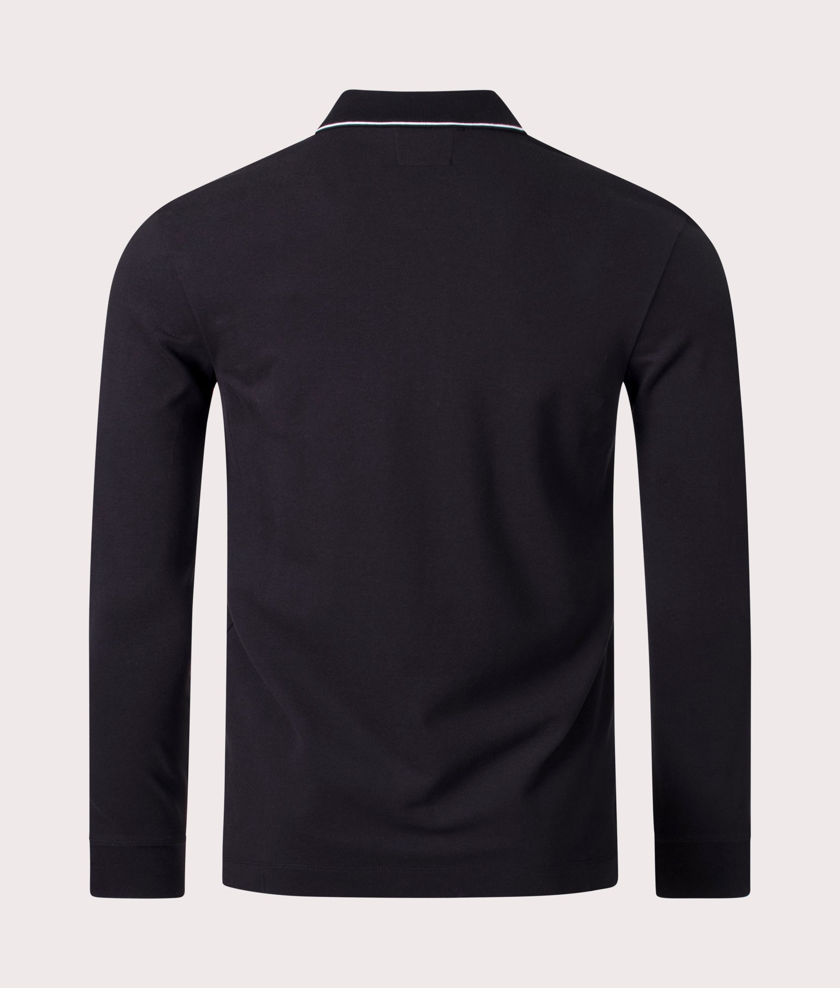 Slim-Fit-Long-Sleeve-Stretch-Piquet-Striped-Polo-Shirt-Black-C.P.-Company-EQVVS