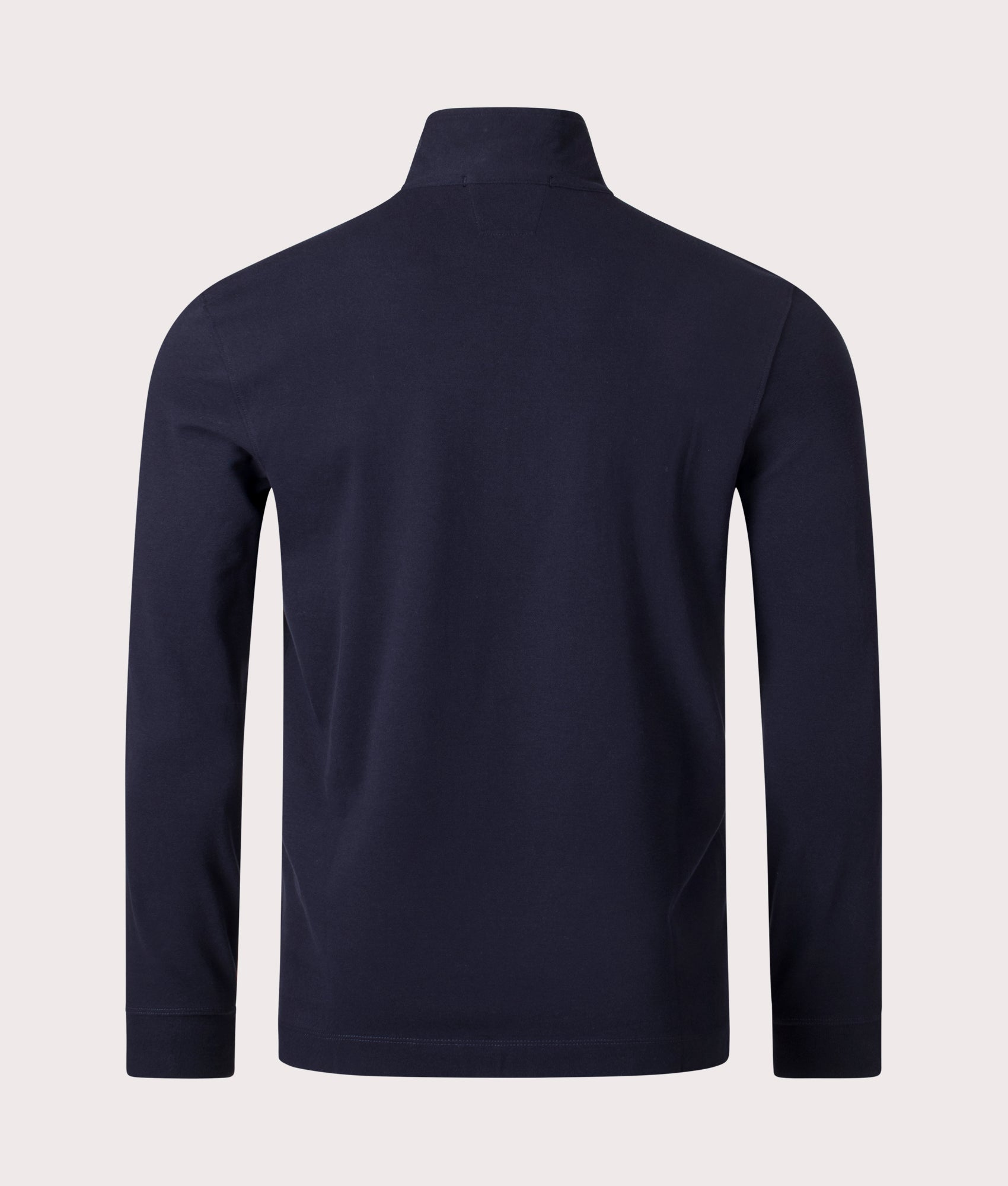 Long-Sleeve-Quarter-Zip-Stretch-Piquet-Polo-Shirt-Total-Eclipse-C.P.-Company-EQVVS