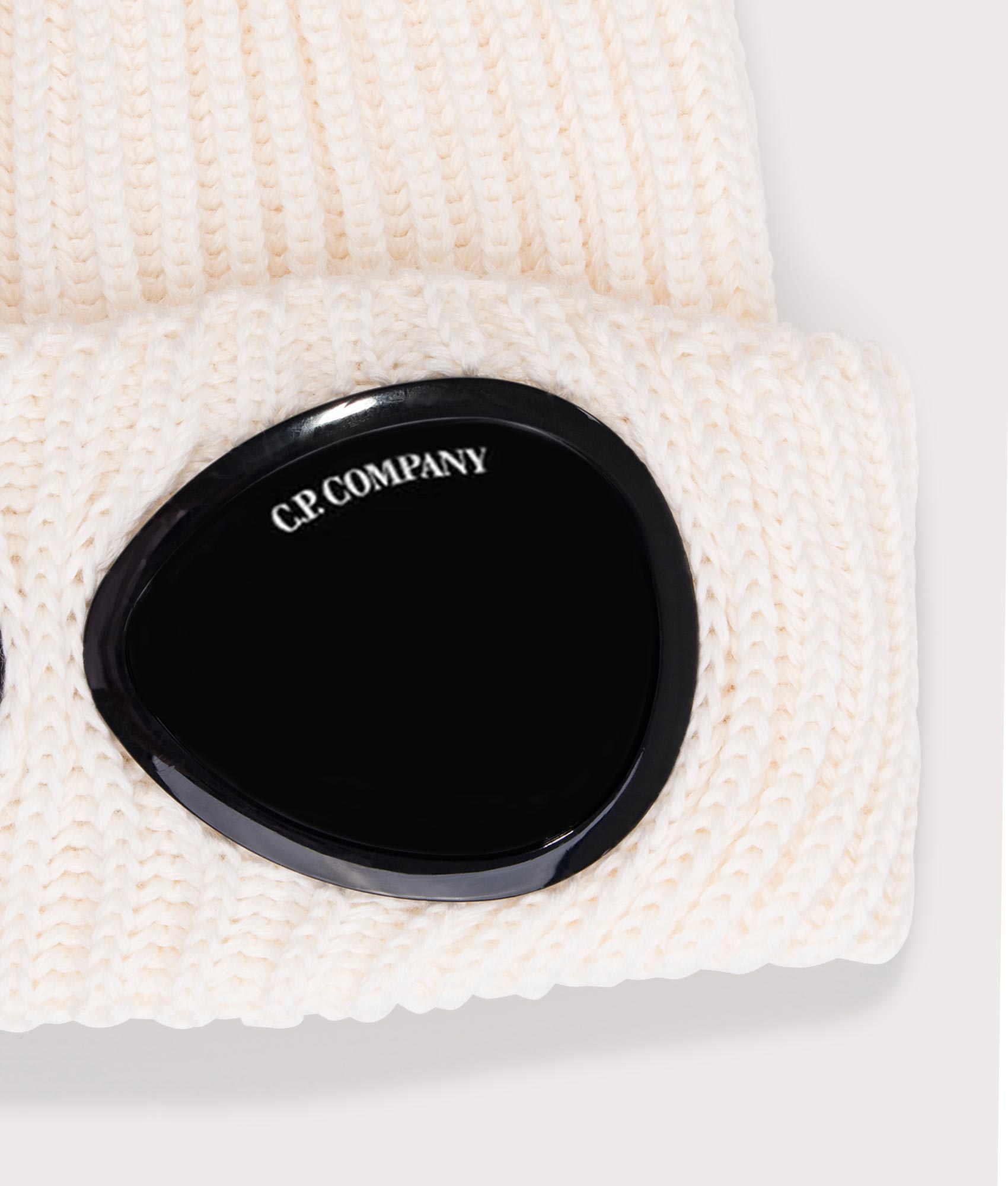 Extra-Fine-Merino-Wool-Goggle-Lens-Beanie-Gauze-White-C.P.-Company-EQVVS