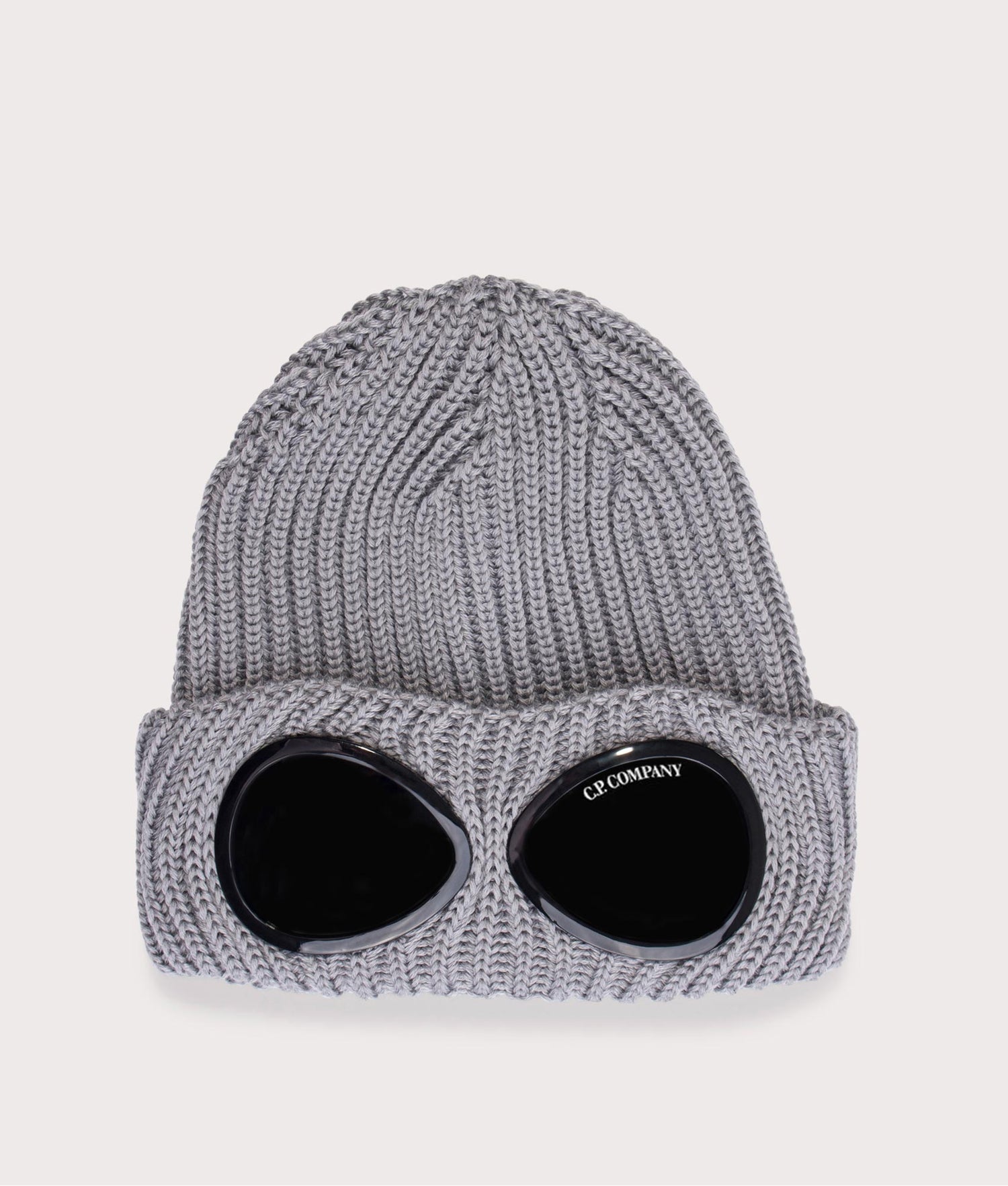 Merino Wool Goggle Lens Beanie Griffin Grey | C.P. Company | EQVVS