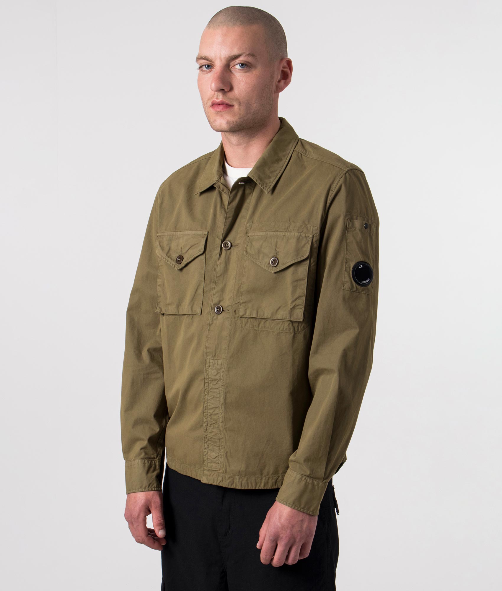 Gabardine-Buttoned-Pockets-Shirt-Butternut-C.P.Company-EQVVS