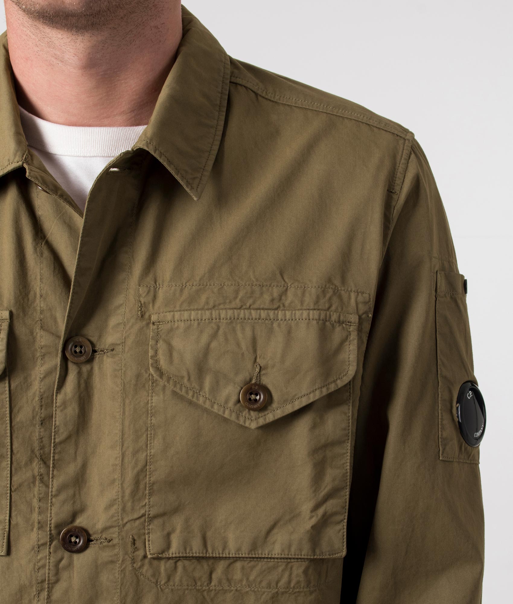 Gabardine-Buttoned-Pockets-Shirt-Butternut-C.P.Company-EQVVS