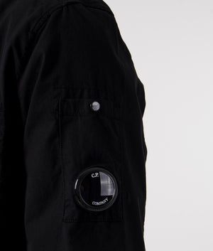 Gabardine-Buttoned-Pockets-Shirt-Black-C.P.-Company-EQVVS