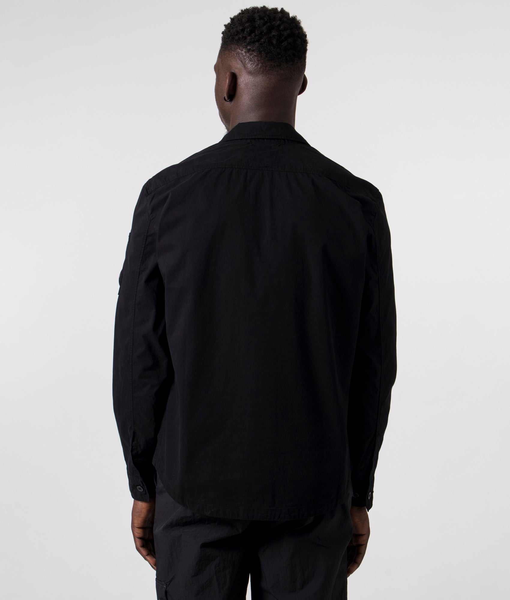 Gabardine-Buttoned-Pockets-Shirt-Black-C.P.-Company-EQVVS