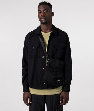 Gabardine-Buttoned-Pockets-Shirt-Black-C.P.-Company-EQVVS