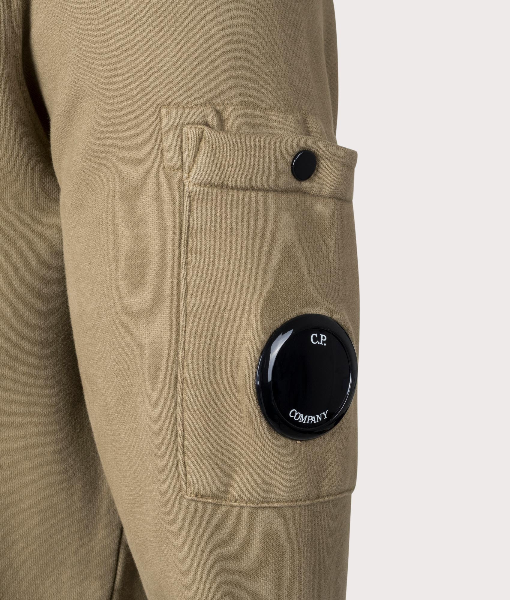 Brushed-&-Emerized-Diagonal-Fleece-Lens-Sweatshirt-Butternut-C.P.-Company-EQVVS