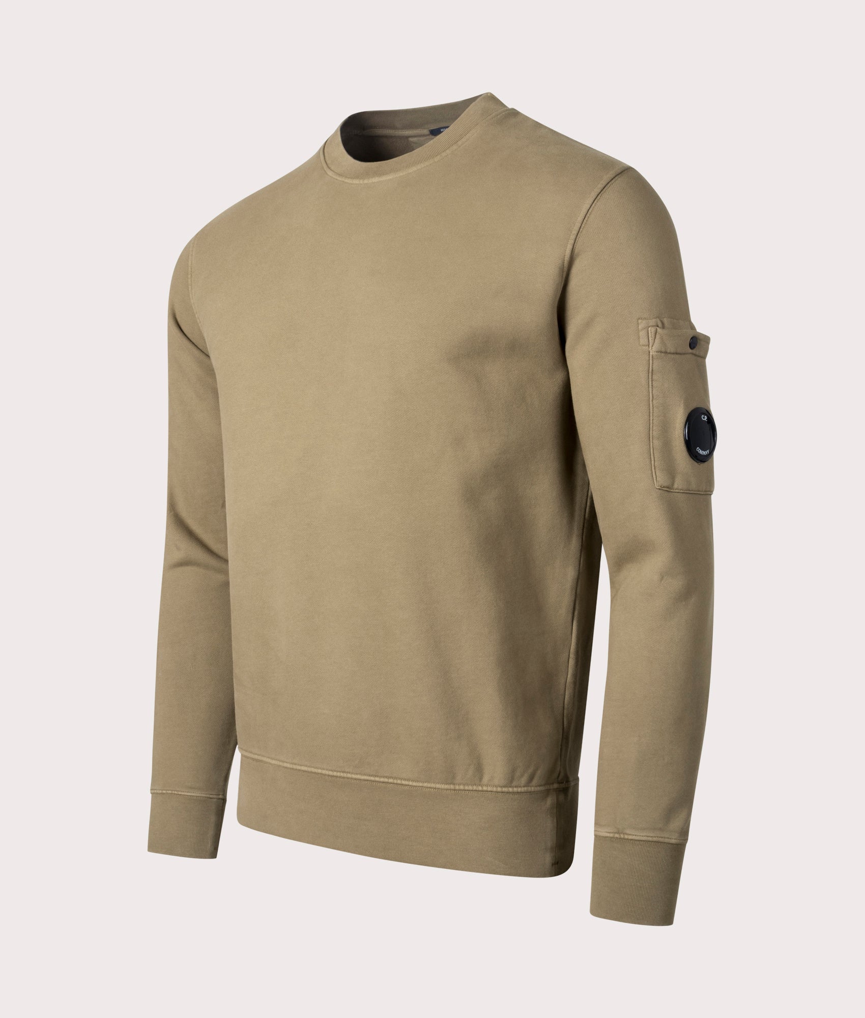 Brushed-&-Emerized-Diagonal-Fleece-Lens-Sweatshirt-Butternut-C.P.-Company-EQVVS
