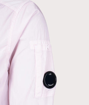 CP Company Chrome-R Pocket Overshirt in Heavenly Pink Detail Shot EQVVS