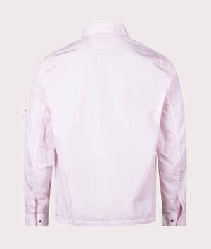 CP Company Chrome-R Pocket Overshirt in Heavenly Pink Back Shot EQVVS