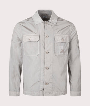 CP Company Chrome R Pocket Overshirt Grey EQVVS. Front shot. 