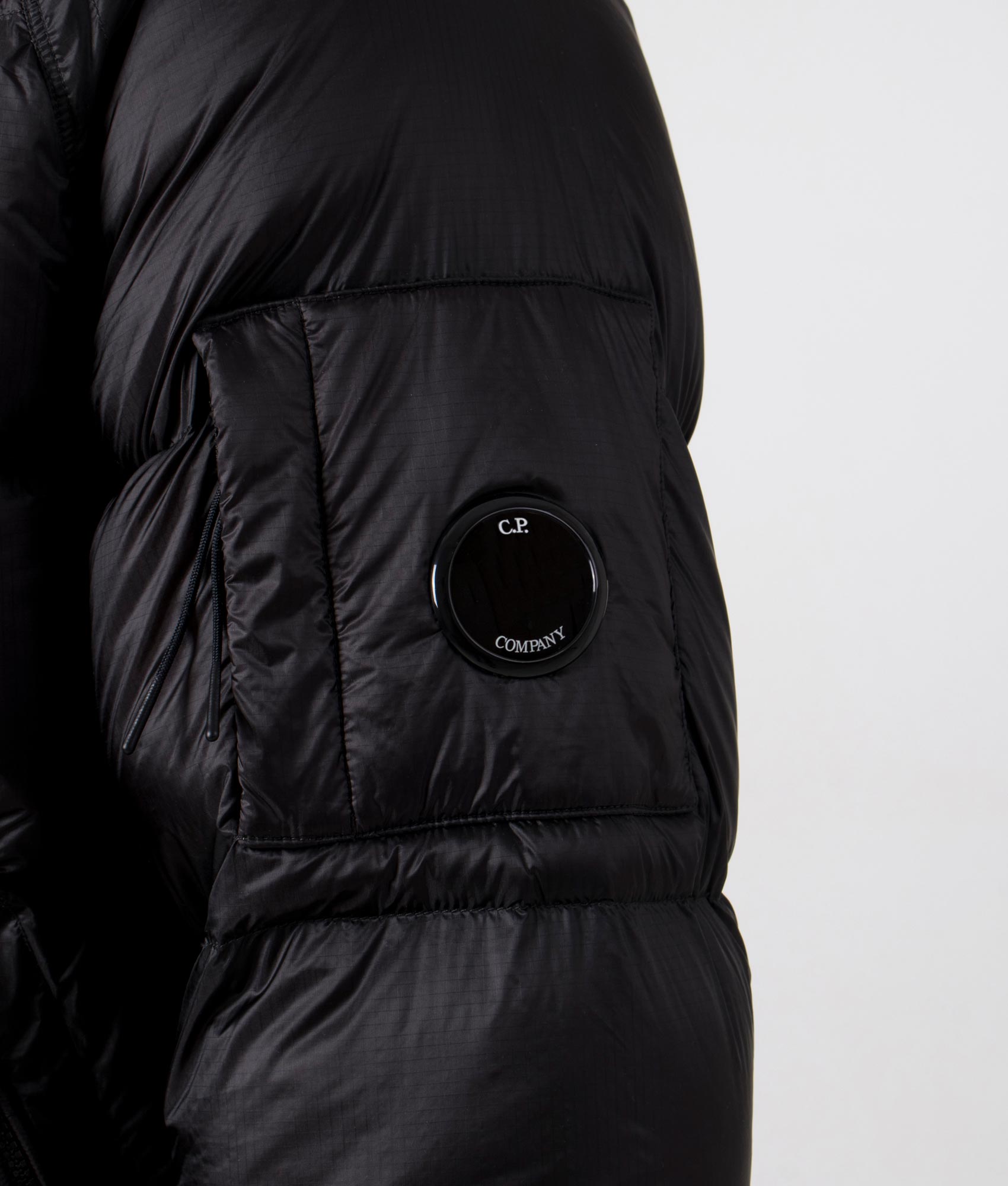 D.D.-Shell-Hooded-Down-Jacket-999-Black-C.P.-Company-EQVVS-Detail-Image