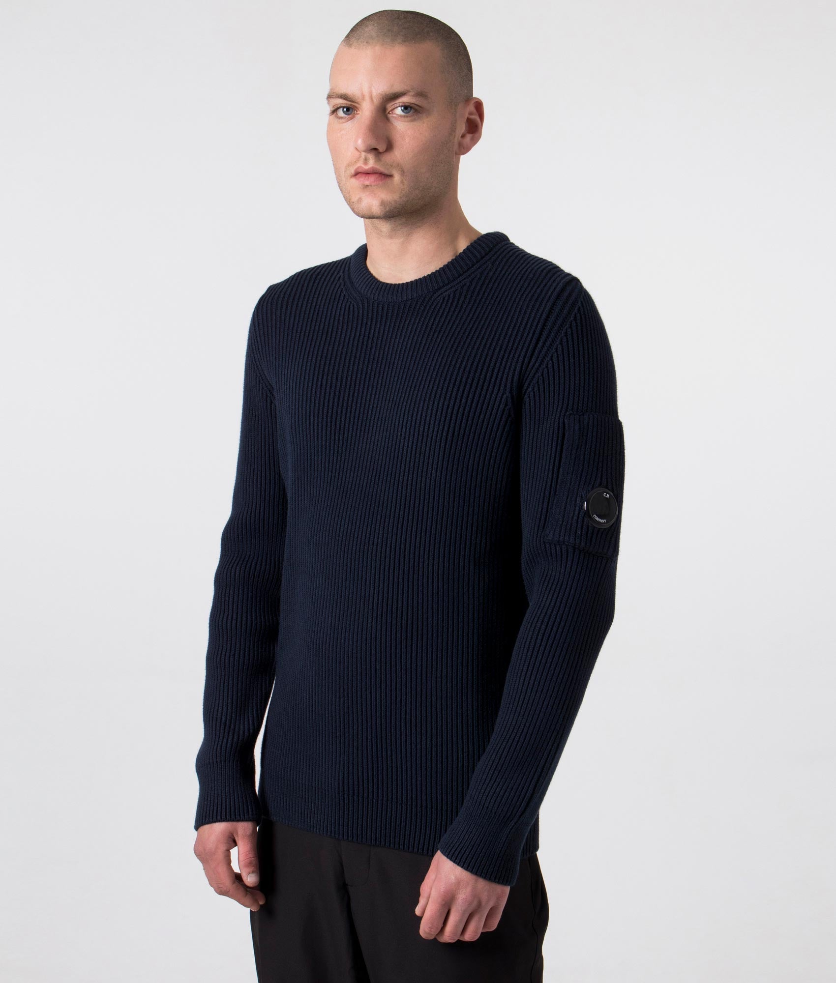 Full-Rib-Crew-Neck-Jumper-888-Total-Eclipse-CP-Company-EQVVS-Side-Image