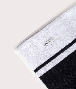 Beach Towel in Gauze White by C.P.Company. EQVVS Detail Shot