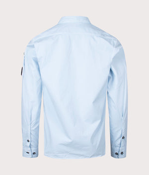 CP Company Gabardine Pocket Shirt in Starlight Blue Back Shot EQVVS