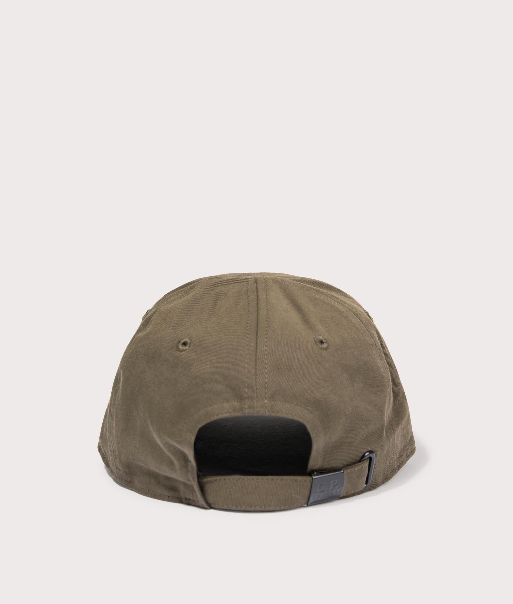CP Company Gabardine Logo Cap in Ivy Green Back Shot at EQVVS