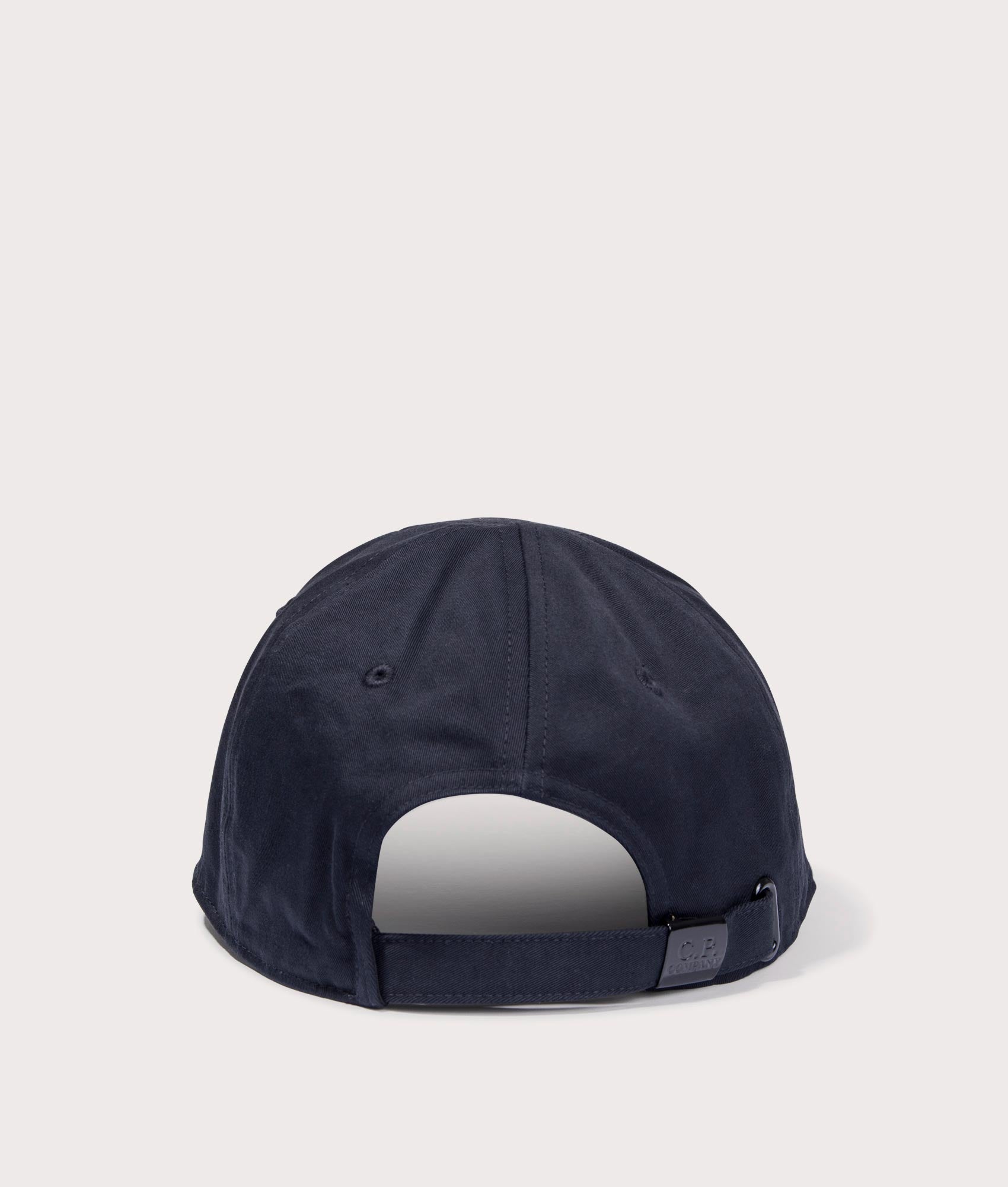 CP Company Gabardine Logo Cap in Total Eclipse Back Shot at EQVVS