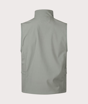CP Company Chrome-R Utility Vest in Agave Green Back Shot EQVVS