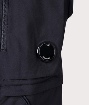 CP Company Chrome-R Utility Vest in Black Detail Shot EQVVS