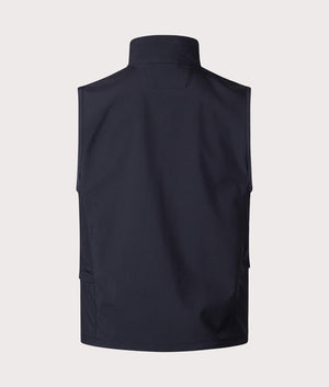 CP Company Chrome-R Utility Vest in Black Back Shot EQVVS