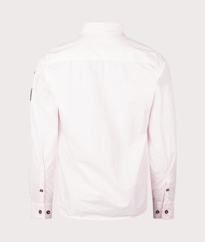 CP Gabardine Zipped Overshirt in Heavenly Pink Back Shot EQVVS