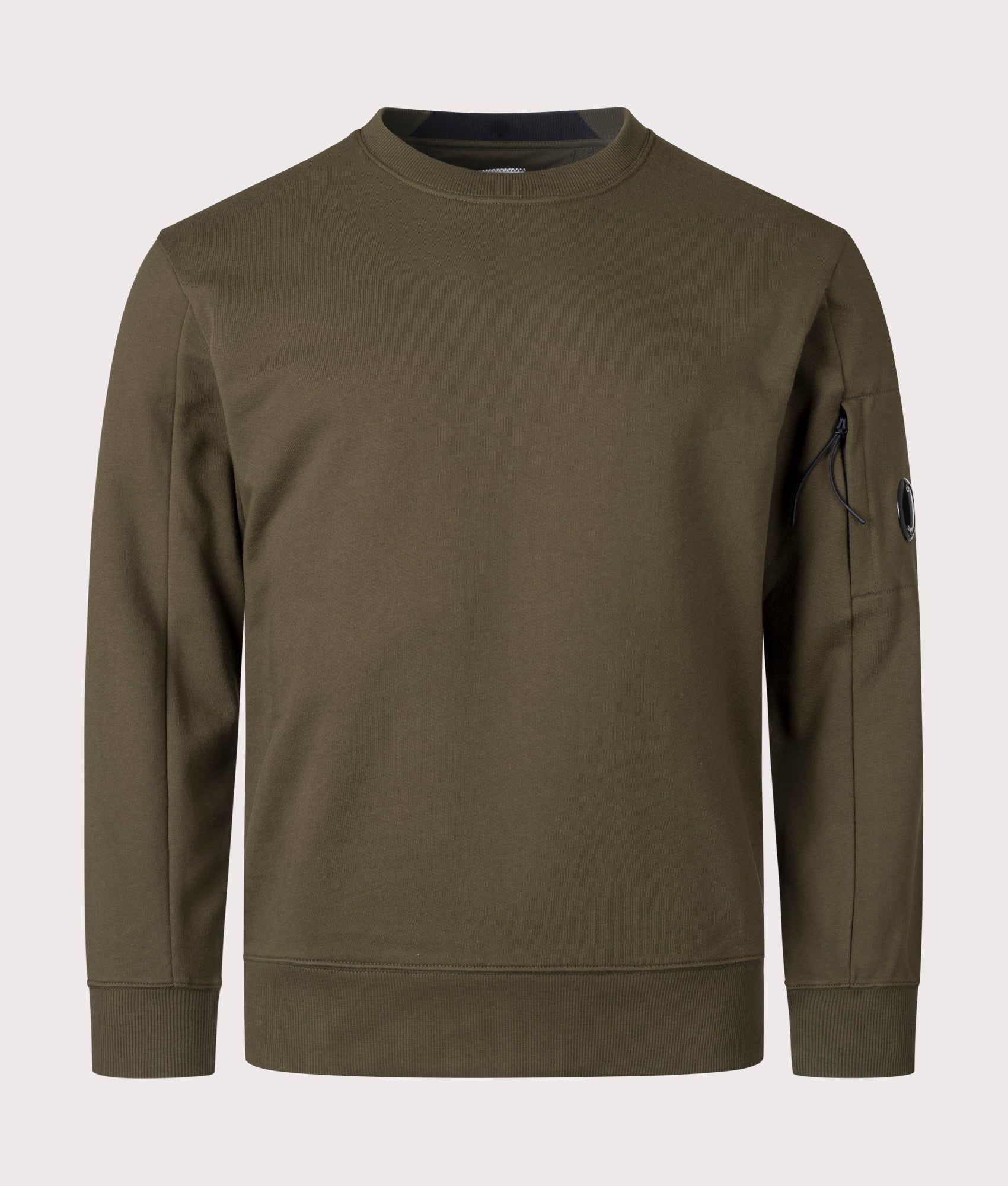 CP Company Diagonal Raised Fleece Sweatshirt in Ivy Green