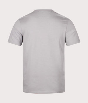 CP Company 30/1 Jersey British Sailor T-Shirt in Drizzle Grey with Black CP Logo on the Chest, 100% Cotton Back Shot at EQVVS