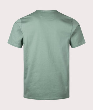 CP Company 30/2 Mercerized Jersey Twisted British Sailor T-Shirt in Green Bay Back Shot at EQVVS