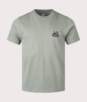 CP Company T-Shirt in Agave Green Front Shot at EQVVS
