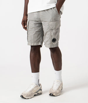 Chrome-R Cargo Bermuda Shorts Drizzle Grey Company EQVVS