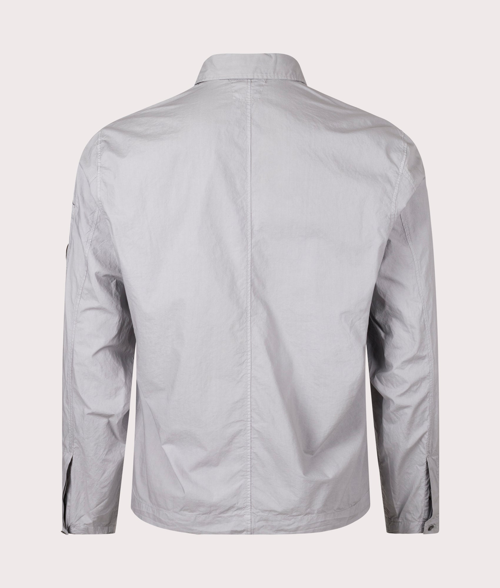 Popeline Workwear Shirt C.P. Company drizzle grey EQVVS reverse shot
