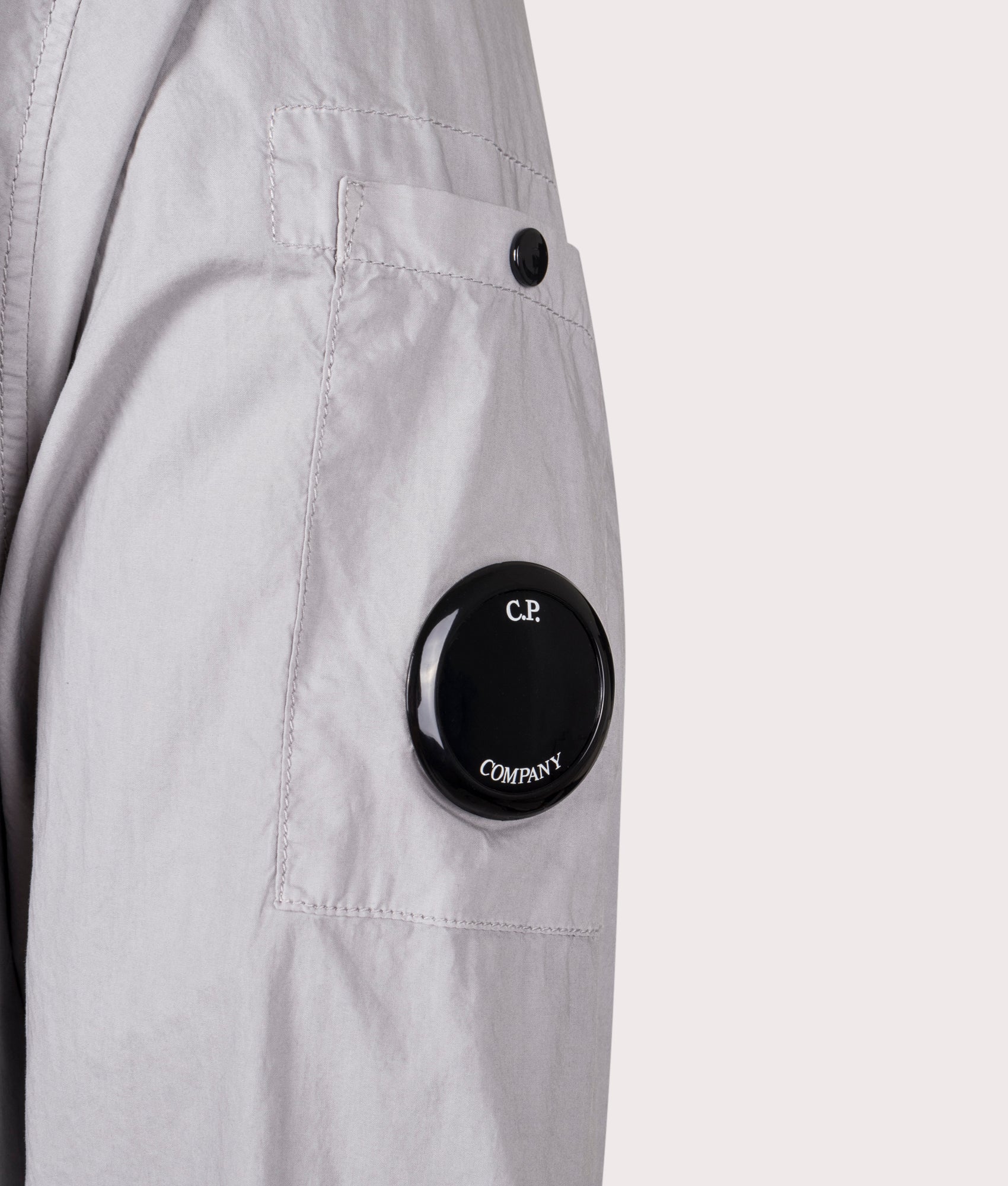 Popeline Workwear Shirt C.P. Company drizzle grey EQVVS detail shot