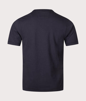 1020 Jersey British Sailor T-Shirt in Total Eclipse by C. P. Company. EQVVS Back Angle Shot.