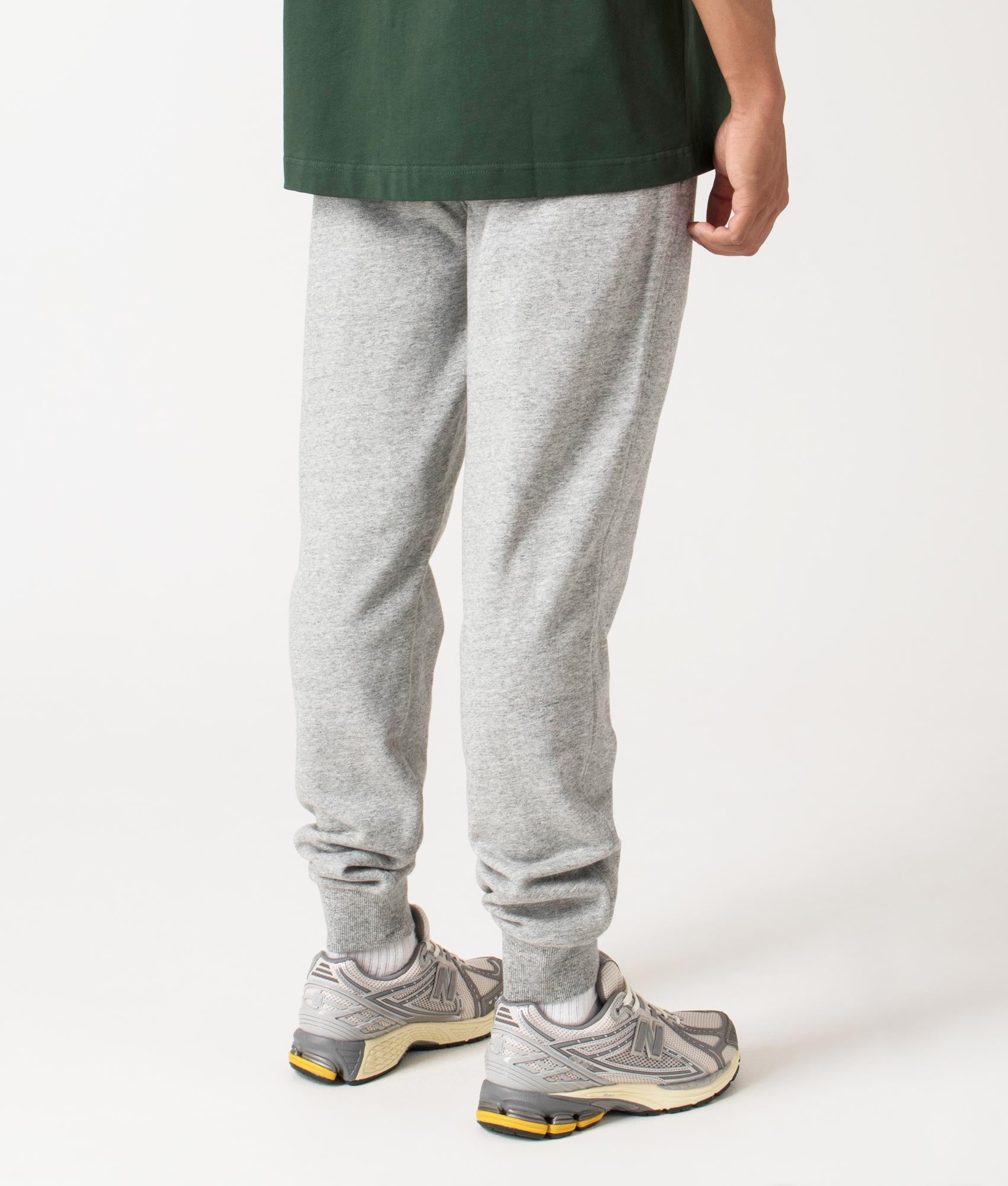 C.P. Company greystone melange Joggers, shot at EQVVS. Reverse shot.  