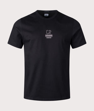 Mercerized Jersey 30/1 Twisted T-Shirt Black - C.P. Company