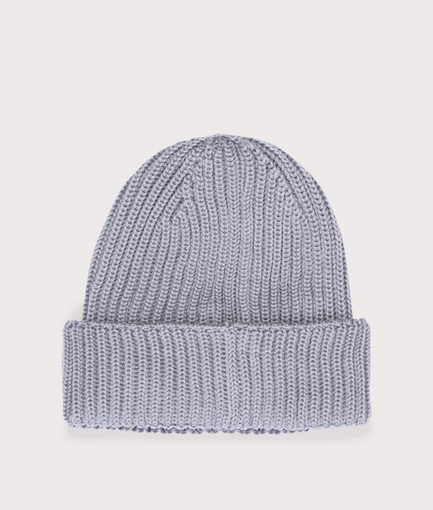 Extra Fine Merino Wool Goggle Beanie in Griffin Grey by C. P. Company. EQVVS Shot.